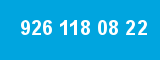926 118 08 22 926 118 08 22